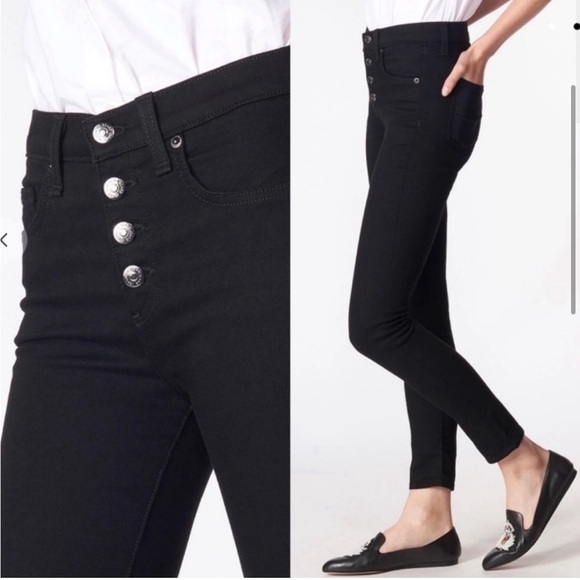 Veronica Beard Debbie 10” Skinny Jeans in Raven Size 26 - Picture 2 of 8